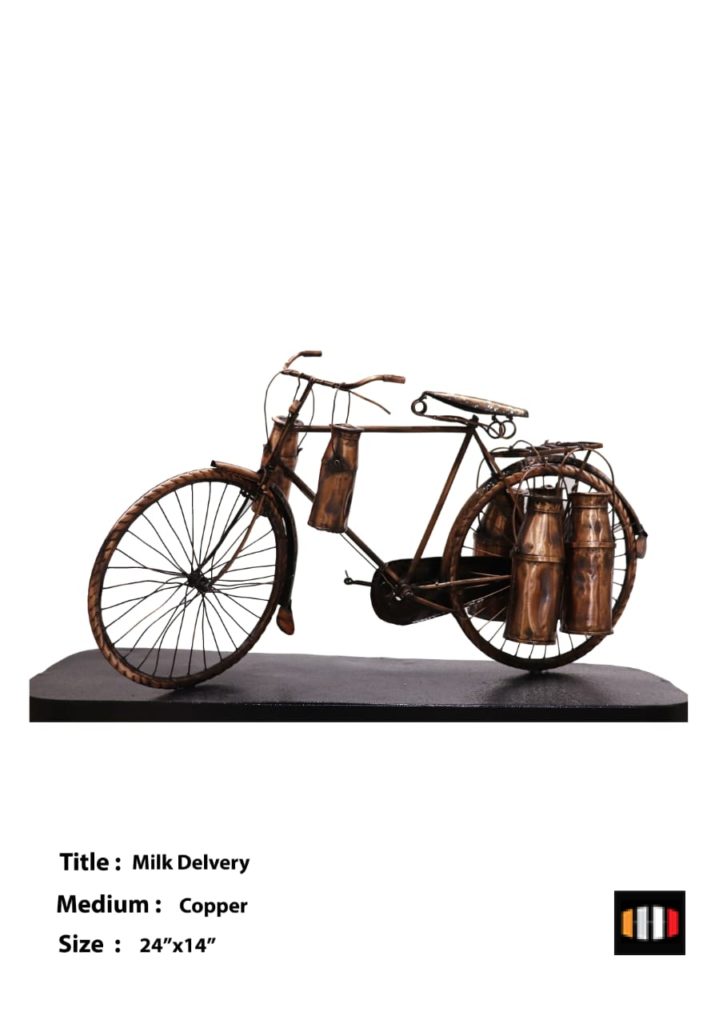 Milk Vendor Bicycle BY Ram kumbhar